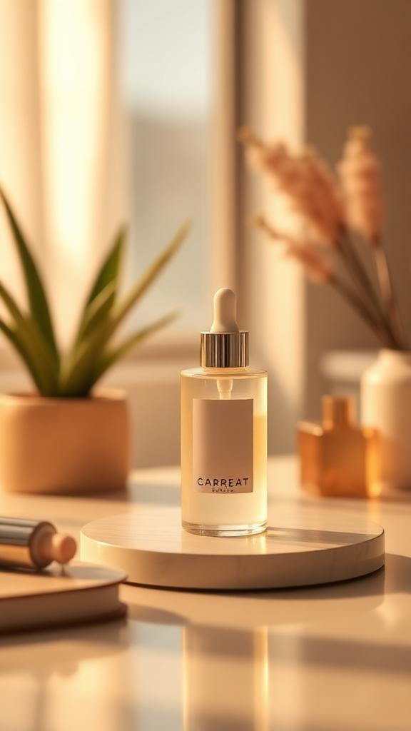 Produto de beleza em destaque em uma transmissão ao vivo